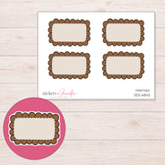 DDZ-6843 planner sticker sheet with enlarged sticker detail