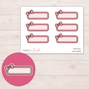 DDZ-6848 planner sticker sheet with enlarged sticker detail