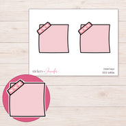 DDZ-6856 planner sticker sheet with enlarged sticker detail