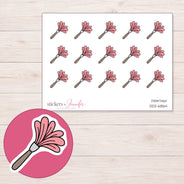 DDZ-6864 planner sticker sheet with enlarged sticker detail