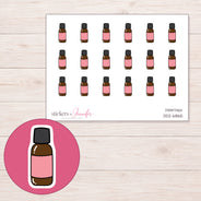 DDZ-6865 planner sticker sheet with enlarged sticker detail