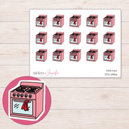 DDZ-6866 planner sticker sheet with enlarged sticker detail