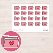 DDZ-6875 planner sticker sheet with enlarged sticker detail