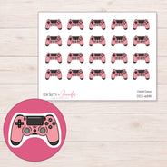 DDZ-6881 planner sticker sheet with enlarged sticker detail