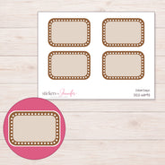 DDZ-6893 planner sticker sheet with enlarged sticker detail