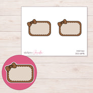 DDZ-6895 planner sticker sheet with enlarged sticker detail