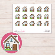 DDZ-6907 planner sticker sheet with enlarged sticker detail