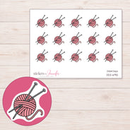 DDZ-6912 planner sticker sheet with enlarged sticker detail