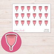 DDZ-6928 planner sticker sheet with enlarged sticker detail