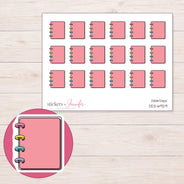 DDZ-6929 planner sticker sheet with enlarged sticker detail