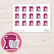 DDZ-6930 planner sticker sheet with enlarged sticker detail
