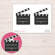 DDZ-6934 planner sticker sheet with enlarged sticker detail