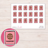 DDZ-6945 planner sticker sheet with enlarged sticker detail