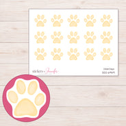 DDZ-6949 planner sticker sheet with enlarged sticker detail