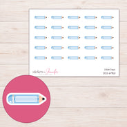 DDZ-6950 planner sticker sheet with enlarged sticker detail