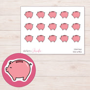 DDZ-6952 planner sticker sheet with enlarged sticker detail