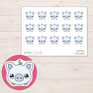DDZ-6953 planner sticker sheet with enlarged sticker detail