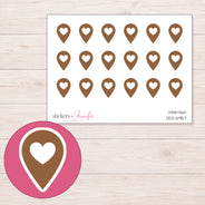 DDZ-6957 planner sticker sheet with enlarged sticker detail
