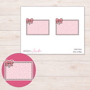 DDZ-6966 planner sticker sheet with enlarged sticker detail