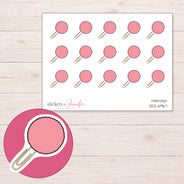 DDZ-6967 planner sticker sheet with enlarged sticker detail