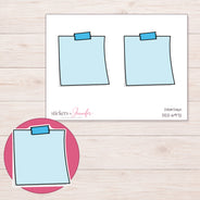 DDZ-6972 planner sticker sheet with enlarged sticker detail