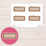 DDZ-6978 planner sticker sheet with enlarged sticker detail
