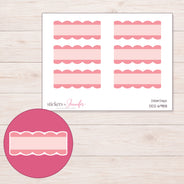 DDZ-6988 planner sticker sheet with enlarged sticker detail