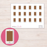 DDZ-7001 planner sticker sheet with enlarged sticker detail