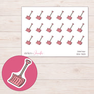 DDZ-7003 planner sticker sheet with enlarged sticker detail