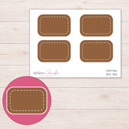 DDZ-7012 planner sticker sheet with enlarged sticker detail