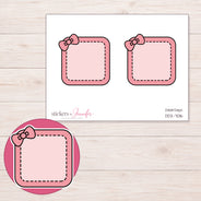 DDZ-7016 planner sticker sheet with enlarged sticker detail