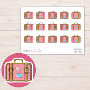 DDZ-7021 planner sticker sheet with enlarged sticker detail