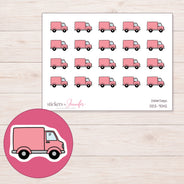 DDZ-7042 planner sticker sheet with enlarged sticker detail