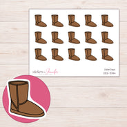 DDZ-7044 planner sticker sheet with enlarged sticker detail