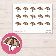 DDZ-7045 planner sticker sheet with enlarged sticker detail
