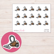 DDZ-7046 planner sticker sheet with enlarged sticker detail