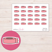 DDZ-7049 planner sticker sheet with enlarged sticker detail