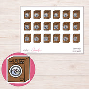 DDZ-7057 planner sticker sheet with enlarged sticker detail
