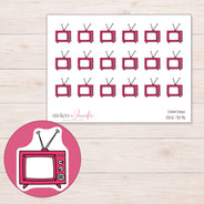 DDZ-7075 planner sticker sheet with enlarged sticker detail