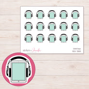 DDZ-7083 planner sticker sheet with enlarged sticker detail