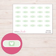 DDZ-7090 planner sticker sheet with enlarged sticker detail