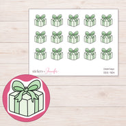 DDZ-7104 planner sticker sheet with enlarged sticker detail