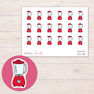 DDZ-7105 planner sticker sheet with enlarged sticker detail