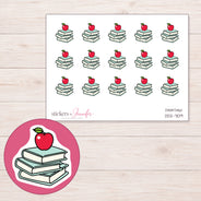 DDZ-7109 planner sticker sheet with enlarged sticker detail