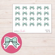 DDZ-7111 planner sticker sheet with enlarged sticker detail
