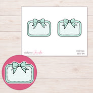 DDZ-7114 planner sticker sheet with enlarged sticker detail