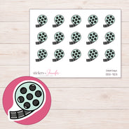 DDZ-7123 planner sticker sheet with enlarged sticker detail