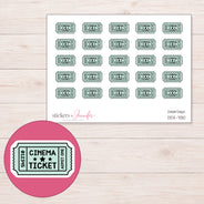DDZ-7130 planner sticker sheet with enlarged sticker detail