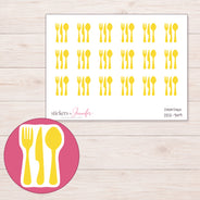 DDZ-7149 planner sticker sheet with enlarged sticker detail