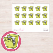 DDZ-7156 planner sticker sheet with enlarged sticker detail